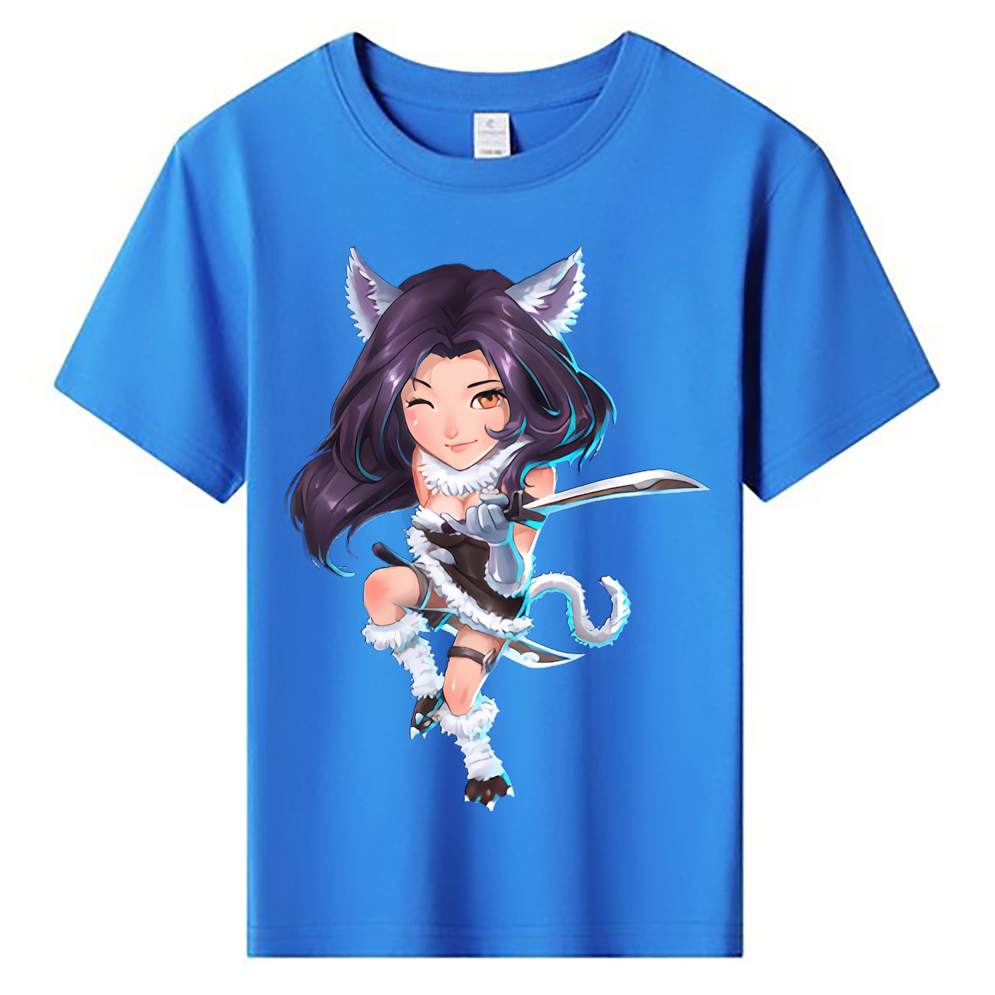 （画像用） リーグ・オブ・レジェンド League of Legends LOL 綿100％キッズTシャツ（フロントプリント）